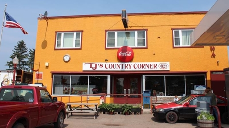 Front of TJs Country Corner store