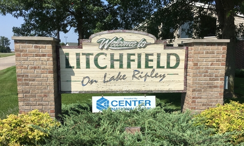 Litchfield, MN welcome sign