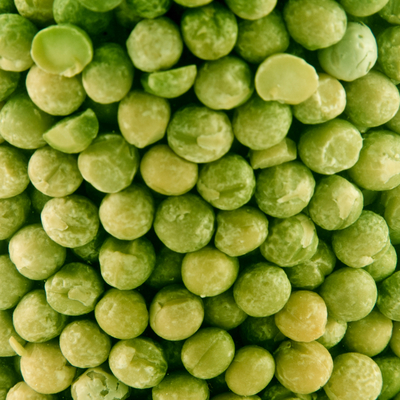 Green harvested peas